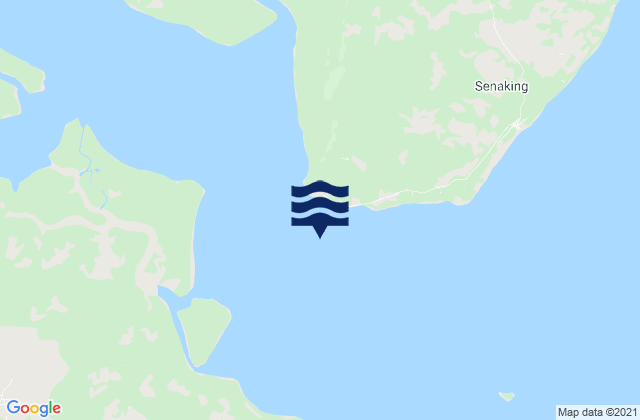 Karte der Gezeiten Klumpeng Bay, Indonesia