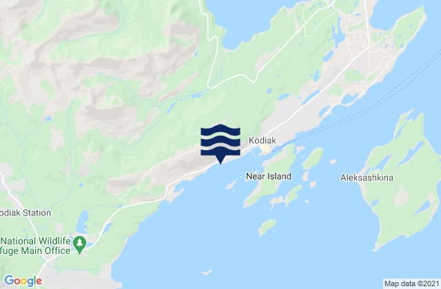 Karte der Gezeiten Kodiak (Port Of Kodiak), United States
