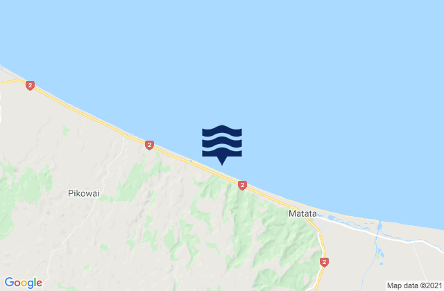 Karte der Gezeiten Kohioawa Beach, New Zealand