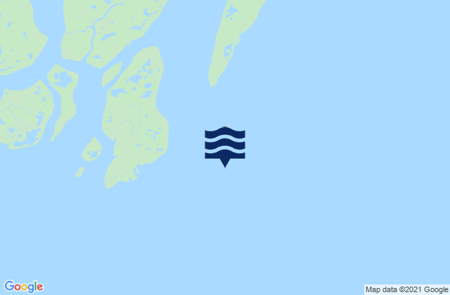 Karte der Gezeiten Kokinhenik Island, United States