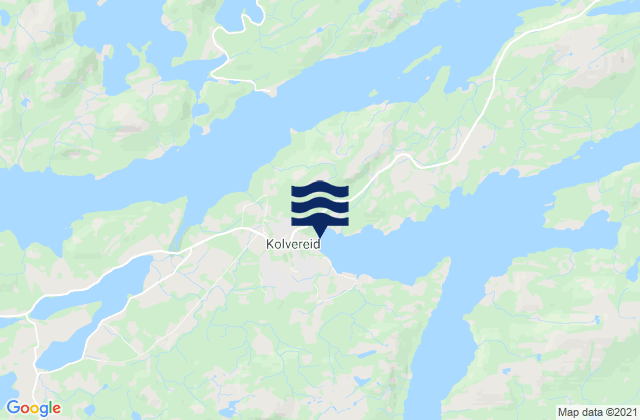 Karte der Gezeiten Kolvereid, Norway