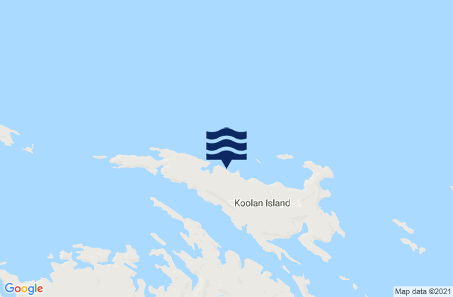 Karte der Gezeiten Koolan Island, Australia