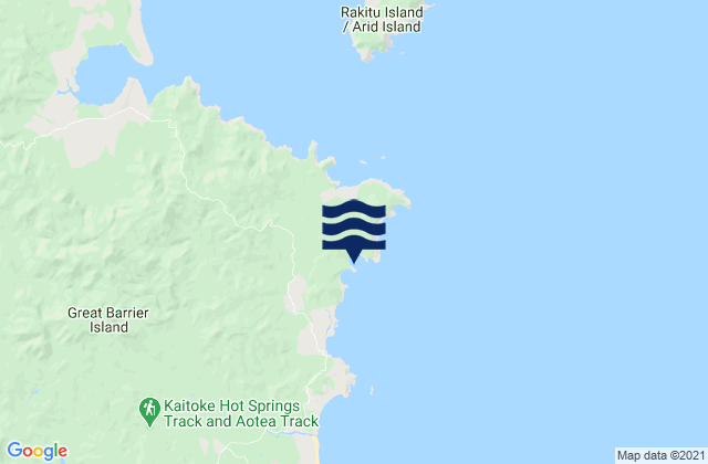 Karte der Gezeiten Korotiti Bay, New Zealand