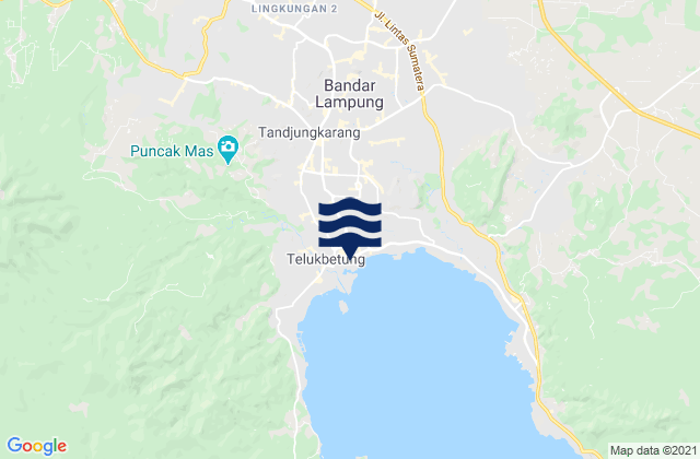 Karte der Gezeiten Kota Bandar Lampung, Indonesia