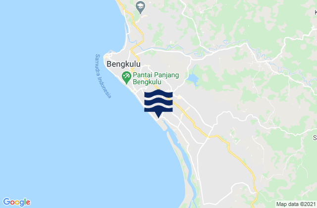 Karte der Gezeiten Kota Bengkulu, Indonesia