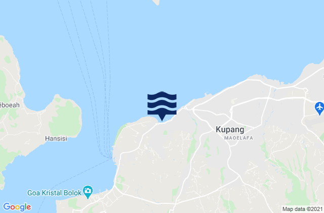 Karte der Gezeiten Kota Kupang, Indonesia