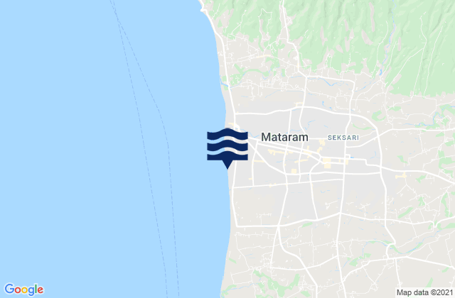 Karte der Gezeiten Kota Mataram, Indonesia
