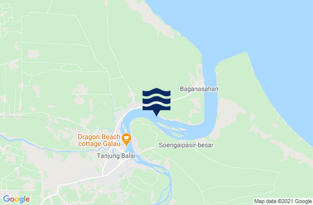 Karte der Gezeiten Kota Tanjung Balai, Indonesia