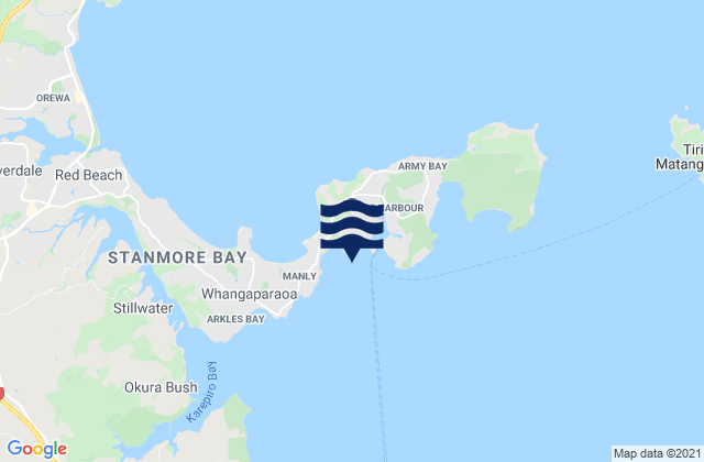 Karte der Gezeiten Kotanui Island (Frenchmans Cap), New Zealand