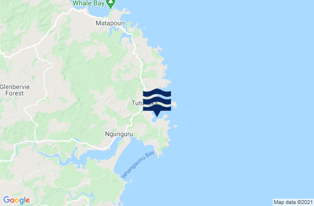 Karte der Gezeiten Kowharewa Bay, New Zealand