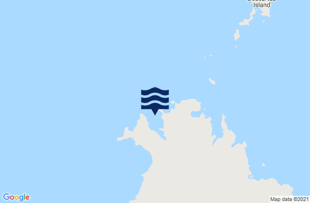 Karte der Gezeiten Krait Bay, Australia