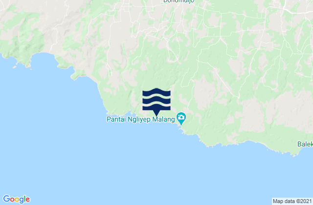Karte der Gezeiten Krajan Dua Putukrejo, Indonesia