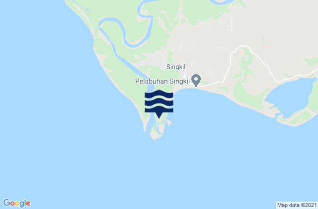 Karte der Gezeiten Kuala Baru, Indonesia