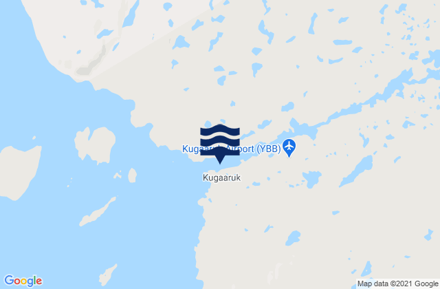 Karte der Gezeiten Kugaaruk, Canada