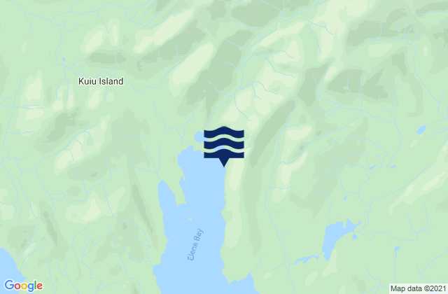 Karte der Gezeiten Kuiu Island, United States