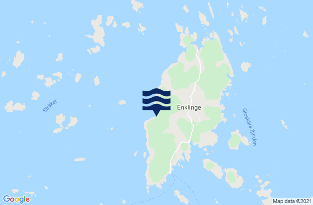 Karte der Gezeiten Kumlinge, Aland Islands