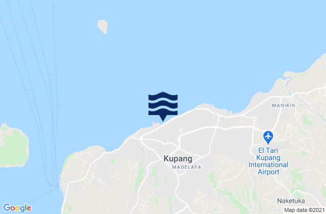 Karte der Gezeiten Kupang, Indonesia