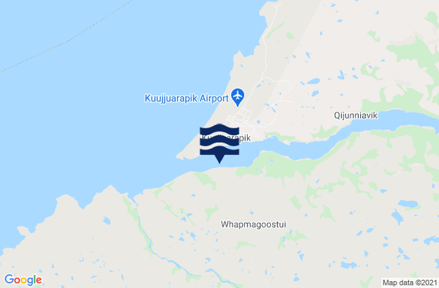 Karte der Gezeiten Kuujjuarapik, Canada