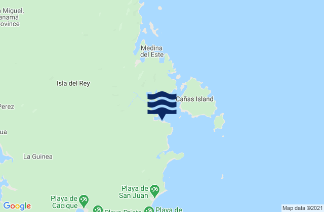 Karte der Gezeiten La Ensenada, Panama