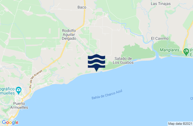 Karte der Gezeiten La Esperanza, Panama