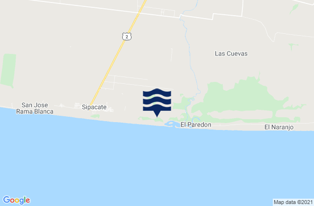 Karte der Gezeiten La Gomera, Guatemala