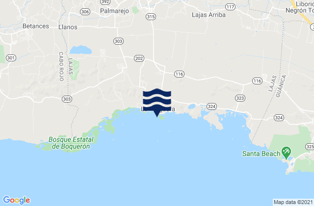 Karte der Gezeiten La Parguera, Puerto Rico