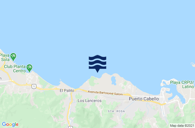 Karte der Gezeiten La Playita, Venezuela