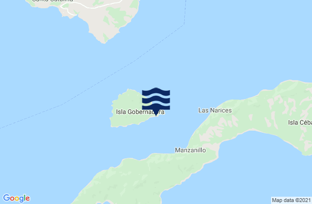 Karte der Gezeiten La Punta, Panama