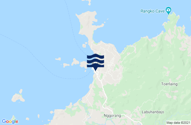 Karte der Gezeiten Labuan Bajo, Indonesia