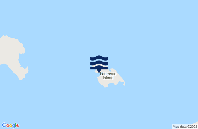 Karte der Gezeiten Lacrosse Island, Australia