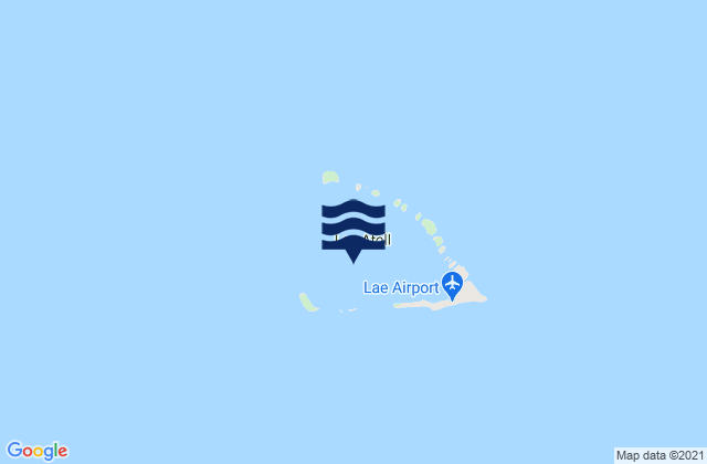 Karte der Gezeiten Lae Atoll, Marshall Islands