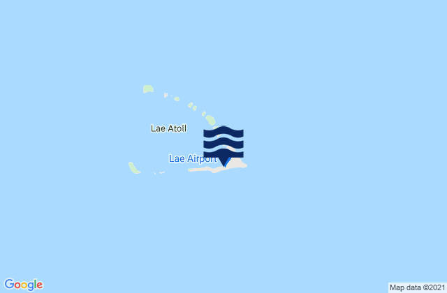 Karte der Gezeiten Lae, Marshall Islands