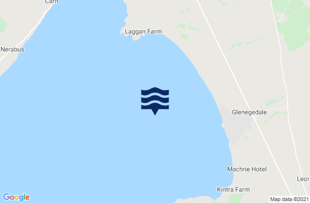 Karte der Gezeiten Laggan Bay, United Kingdom