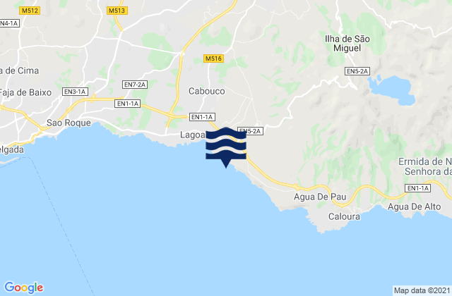 Karte der Gezeiten Lagoa, Portugal