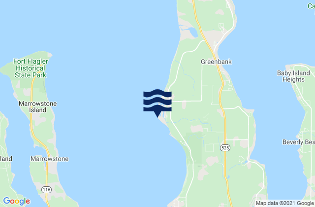 Karte der Gezeiten Lagoon Point, United States