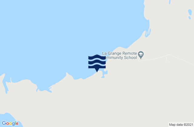 Karte der Gezeiten Lagrange Bay, Australia