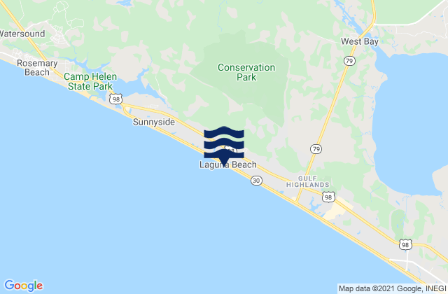 Karte der Gezeiten Laguna Beach, United States