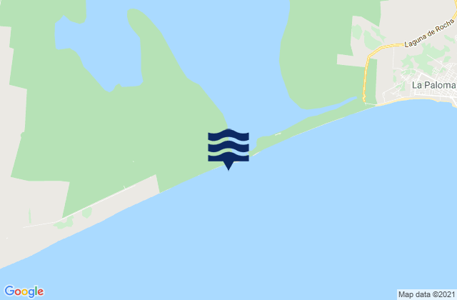 Karte der Gezeiten Laguna de Rocha, Brazil