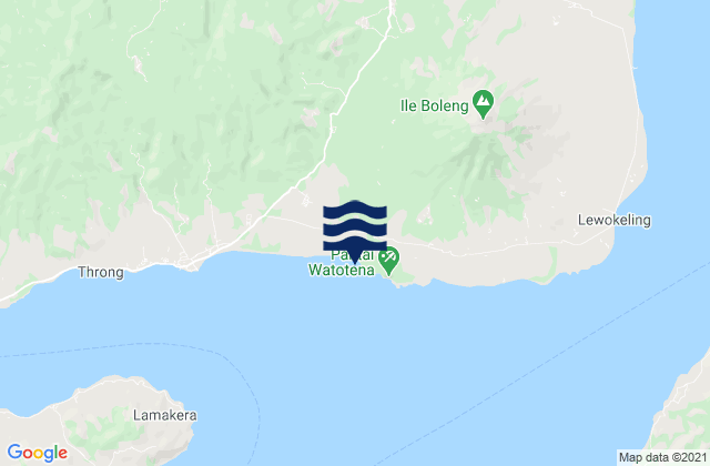 Karte der Gezeiten Lamalouk, Indonesia