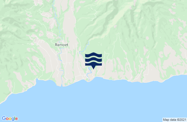 Karte der Gezeiten Lamba, Indonesia