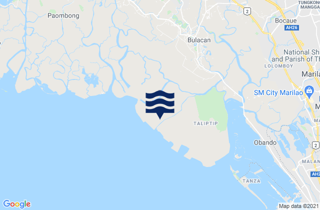 Karte der Gezeiten Lambakin, Philippines