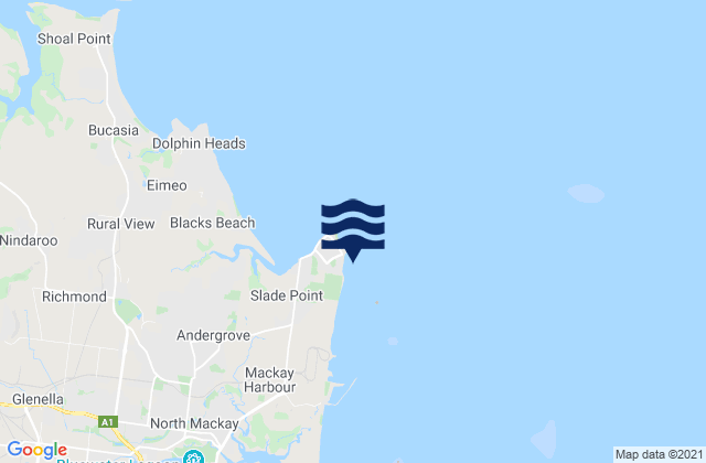 Karte der Gezeiten Lamberts Beach, Australia