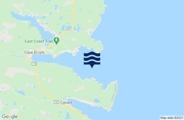 Karte der Gezeiten Lance Cove, Canada