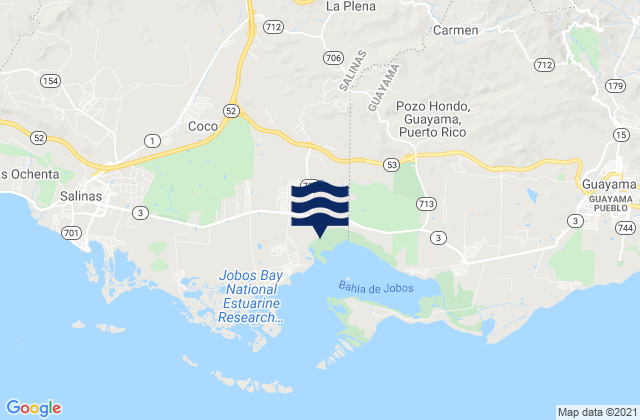 Karte der Gezeiten Lapa Barrio, Puerto Rico