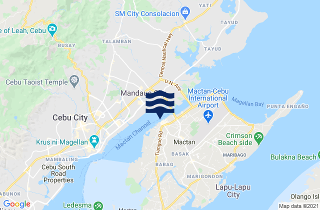 Karte der Gezeiten Lapu-Lapu City, Philippines