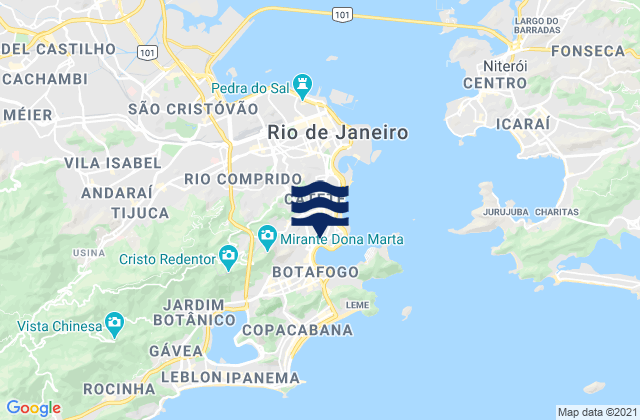 Karte der Gezeiten Laranjeiras, Brazil