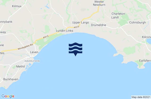 Karte der Gezeiten Largo Bay, United Kingdom