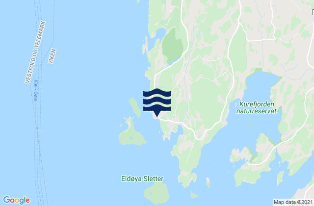 Karte der Gezeiten Larkollen, Norway