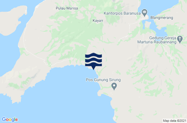Karte der Gezeiten Latuna, Indonesia