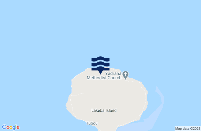 Karte der Gezeiten Lau Province, Fiji